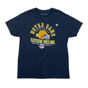 Notre Dame Fiesta Bowl T Shirt Mens L Large Navy Playstation Fighting Irish 2022